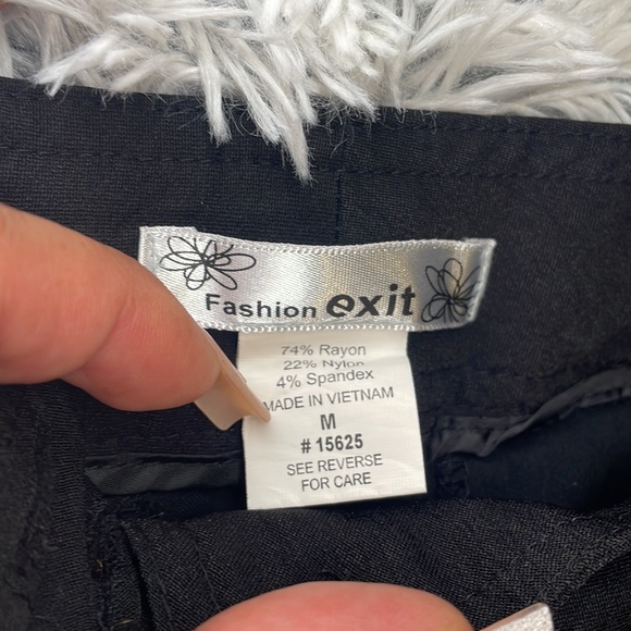 Black Dress Mini Shorts - Picture 3 of 5